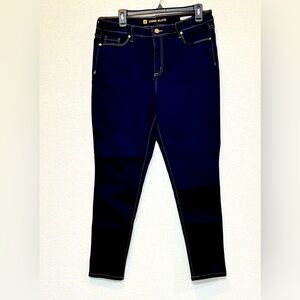 Anne Klein Blue Jeans Dark Wash Mid Rise Skinny Womens 16 Average